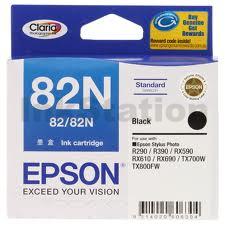 Genuine Epson T1121 (82N) Black Ink Cartridge - 300 pages